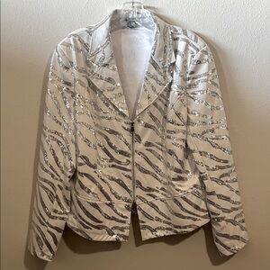 Berek Silver Sequin Blazer